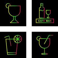 drinks cafe and sherry Icon vector