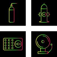 hydrant and oxygen tank Icon vector