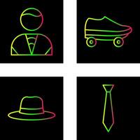Man and Skates Icon vector