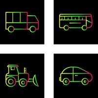 Truck and Bus Icon vector