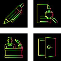 Pen and search Icon vector