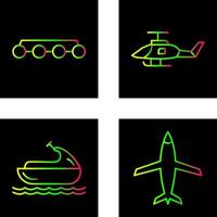 Skates and Military Icon vector