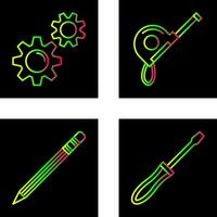 Gears and Roulette Icon vector