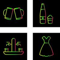 Beers Toasting and Beer Icon vector