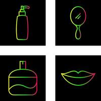 Cosmetic Product and Mirror Icon vector