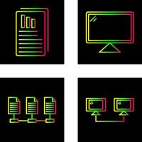 Reports and Computer Icon vector