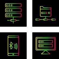 Server and Network Icon vector