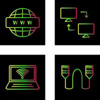 Sharing Systems and World Wide Icon vector