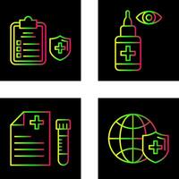 Medical Protection and Eye Icon vector