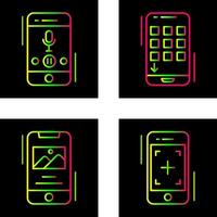 Voice Record and Device Icon vector