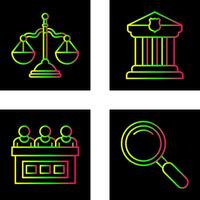 Balance and Courthouse Icon vector