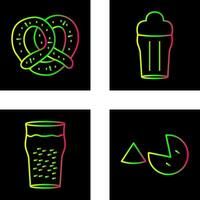 Pretzel and Pint of Beer Icon vector