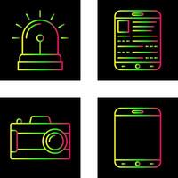 Alarm System and Ebook Icon vector