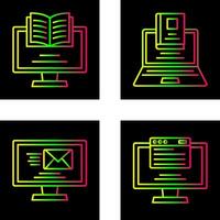 Monitor and Laptop Icon vector