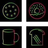 cookie and doughnut Icon vector