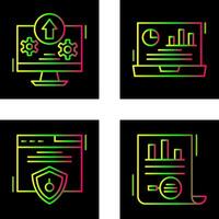 Upload and Dashboard Icon vector