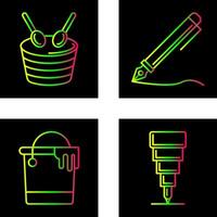 Drum and Pen Icon vector