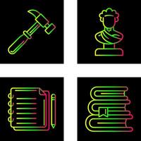 Hammer and Statue Icon vector