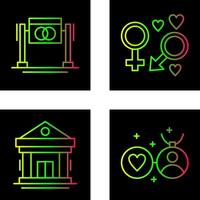 Wedding and Genders Icon vector