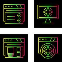 Web Browser and Monitor Screen Icon vector