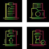 Clipboard and List Folder Icon vector