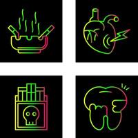 Heart Attack and hashtray Icon vector