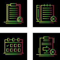Prohibition and Unchecked Notes Icon vector