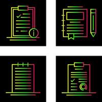 Info and Journal Icon vector