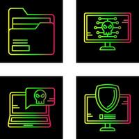 Folder and Malware Icon vector