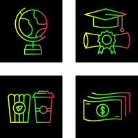 Globe and Graduation Icon vector