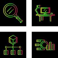 Search and Workspace Icon vector