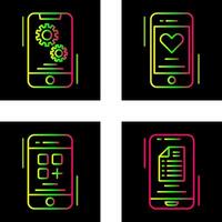 Setting and Favourite Icon vector