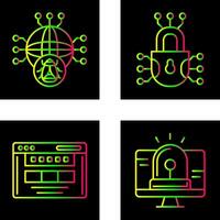 Global Malware and Cyber defence Icon vector