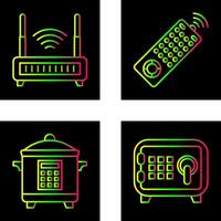 Remote and Antina Icon vector