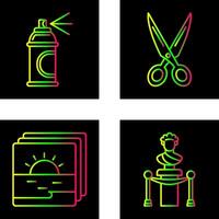 Spray and Scissors Icon vector