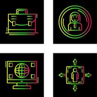 Briefcase and User Icon vector
