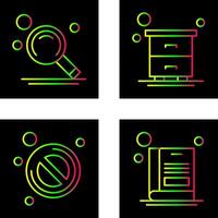 Search and Table Icon vector