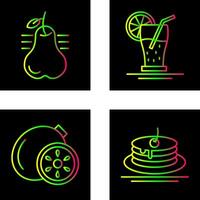 Pear and Orange Juice Icon vector