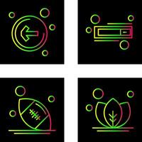 Left Arrow and Switch Icon vector