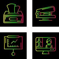 Tissue Box and Stapler Icon vector