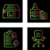 archivo gabinete y tinta cartucho icono vector