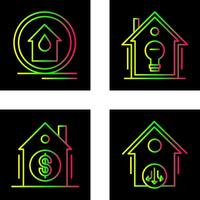 Fire Alarm and Home Automation Icon vector