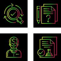 Research and Question Icon vector