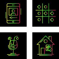 log and Tic Tac Toe Icon vector