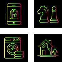 Online Shopping and Chess Piece Icon vector