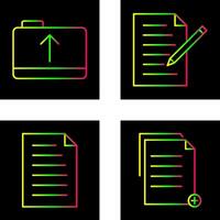 folder and edit document Icon vector