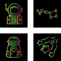 big dipper and astronaut Icon vector