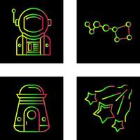 big dipper and astronaut Icon vector