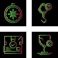 compass and hook Icon vector