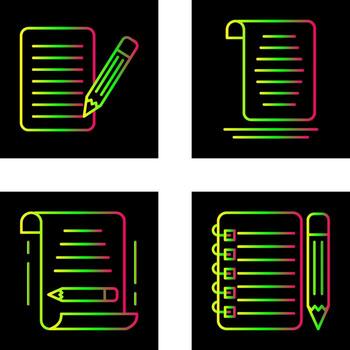 checklist and document Icon vector